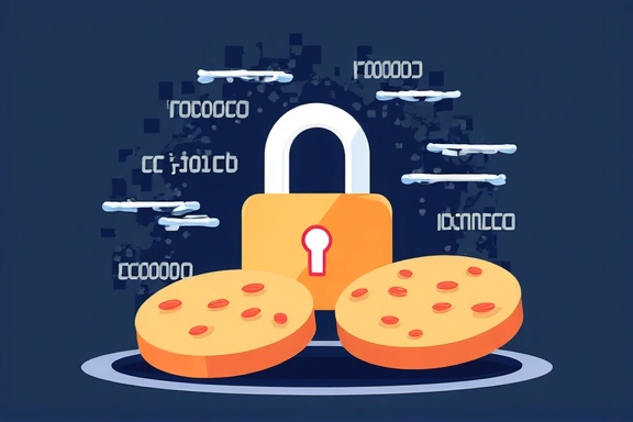 Digital cookies illustration